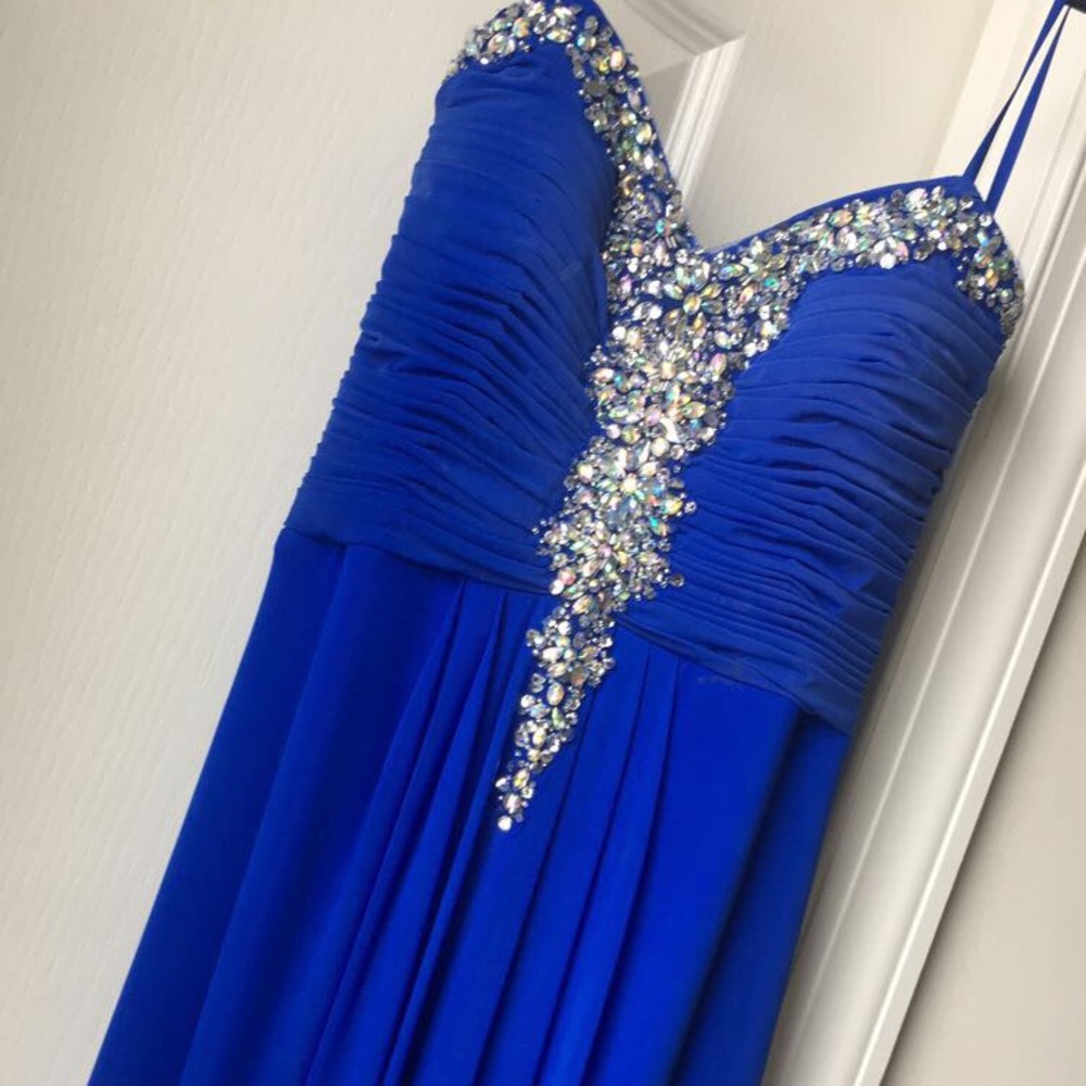 Blue prom dress from Group USA
